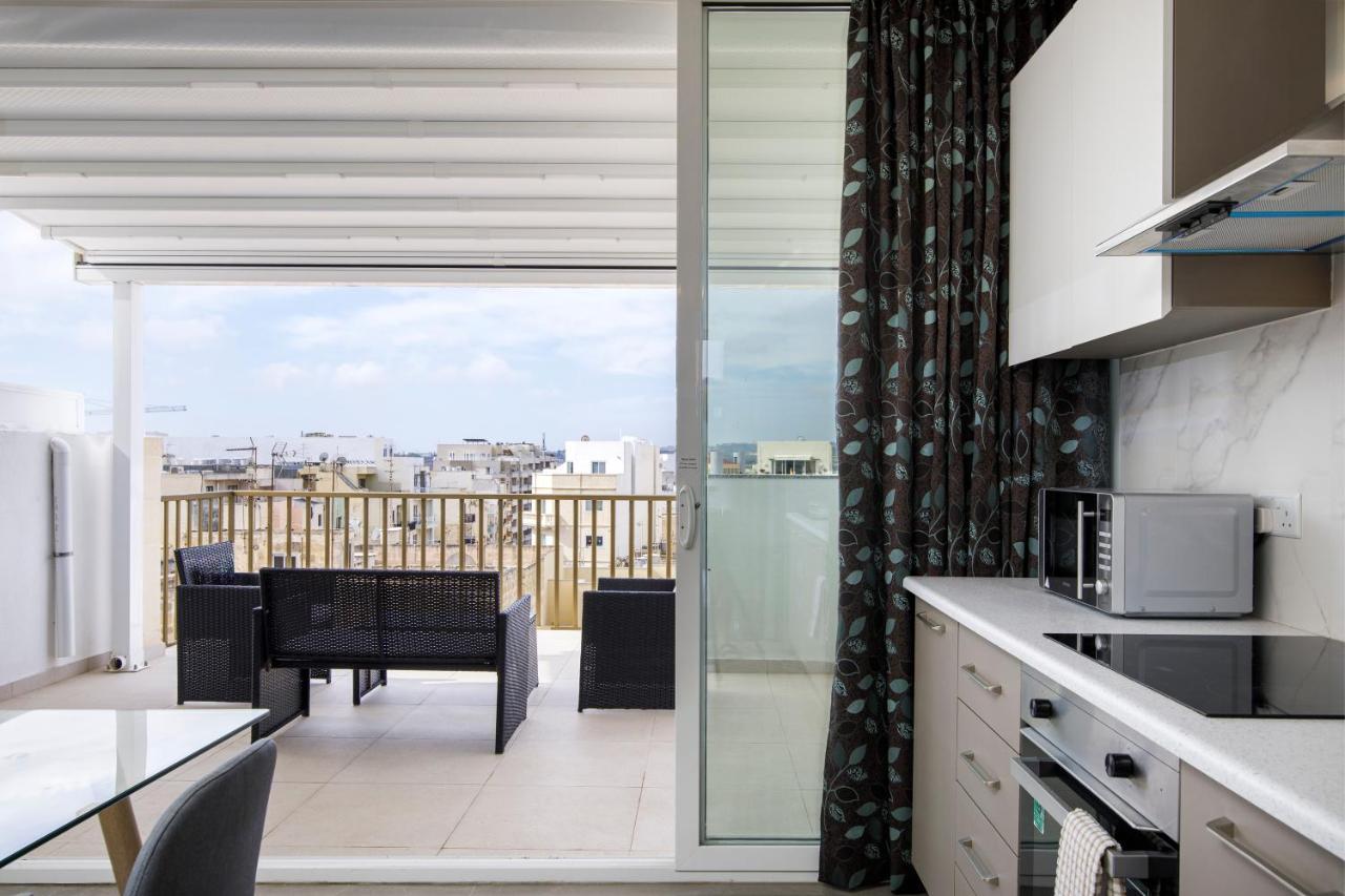 Hilltop Apartments - Stylish Comfort Living Close To The Sea, Bugibba San Pawl il-Baħar Eksteriør billede